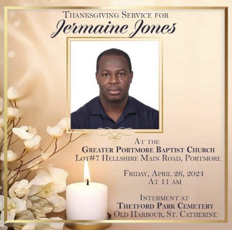 Jermaine Jones Memorial Service